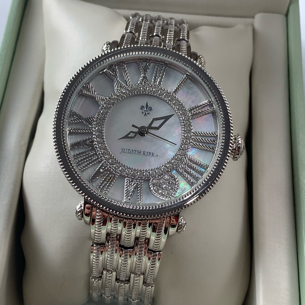 New Judith Ripka Mother of Pearl  Dial watch
